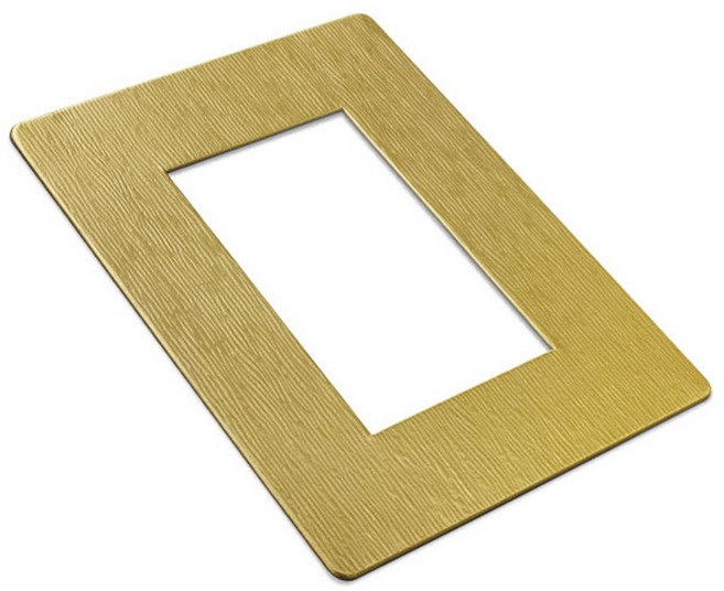 베르블럭 접착식 스텐레스 스위치커버, 선라이즈골드