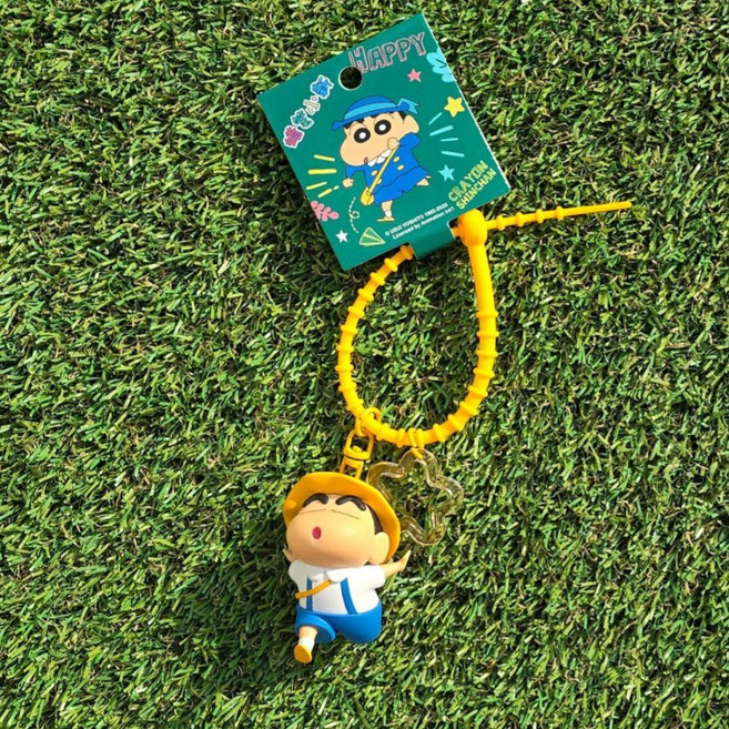 짱구 열쇠고리 키링 자동차 휴대폰 키링, 뛰어가는(노랑)