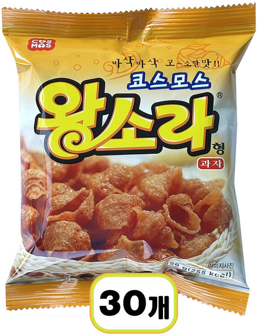 코스모스제과 왕소라형 과자, 56g, 30개