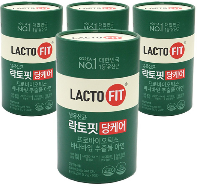 락토핏 당케어 유산균, 120g, 4개