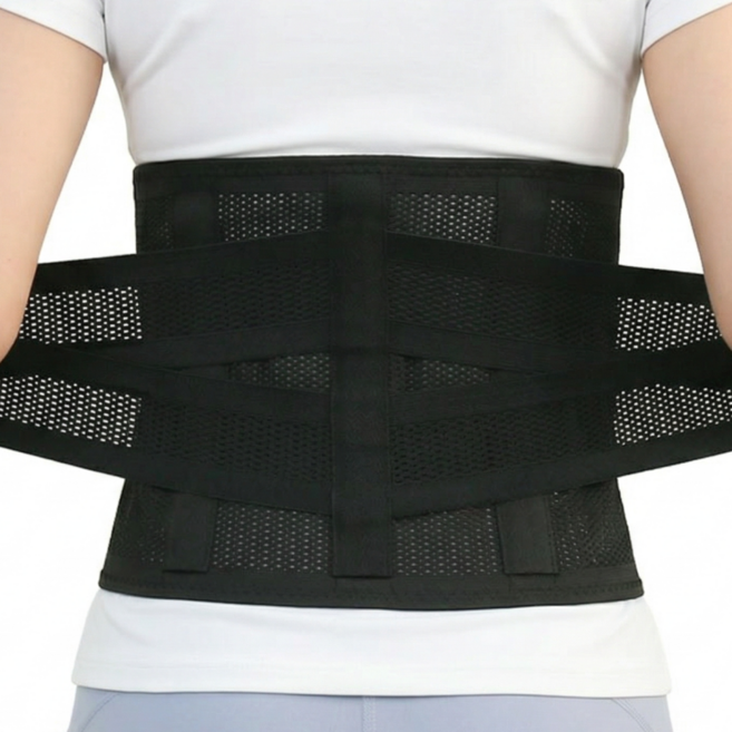 브메르 1등급 의료용 물리치료사 허리보호대, 블랙, 1개
