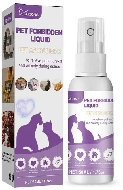 반려동물 진정 스프레이 울부 짖음 방지 불안 완화 기분 개 고양이 발정 억제 용품 50ml, [01] 옵션1, 01 A - 쿠팡