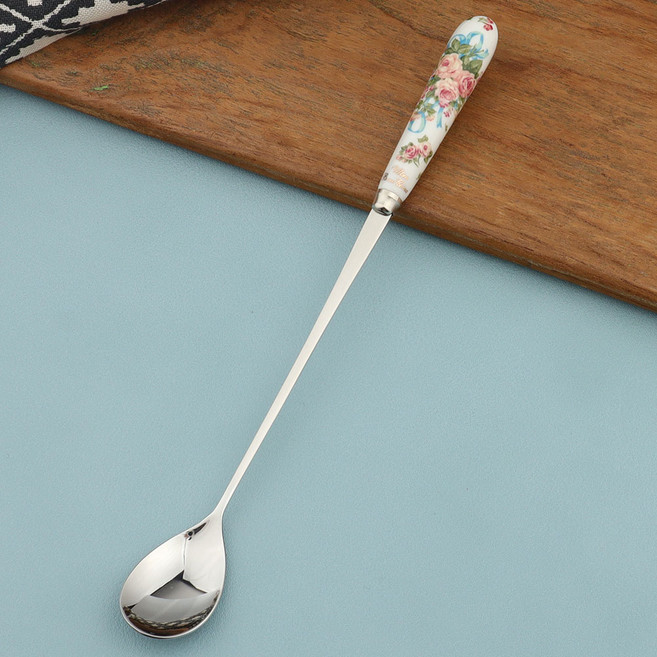 삼미 잉글랜드 세라믹 롱스푼, 1개, 잉글랜드 세라믹롱스푼