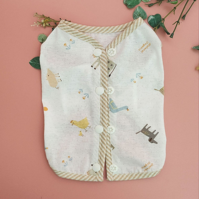 팻티아 얇은 베이비조끼 오가닉원단, 위드조이, 1개