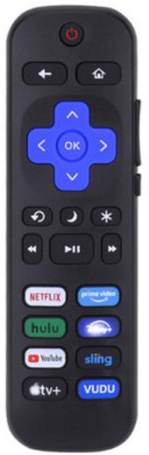 범용 리모컨 IR 교체품 TCL Hisense Insignia Element Westinghouse Hitachi Roku TV용, 2) B, 1개