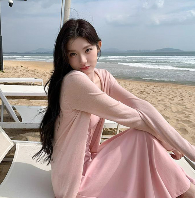 J2 STYLE 여성 트렌드 기본 니트 4칼라 가디건