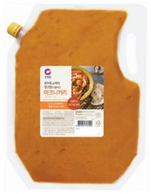 청정원 인도식 마크니커리소스 2kg x 5개, 2개