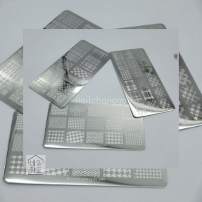 K 체크플레이트 3종 (단품) 네일스탬핑 체크아트도장 하운드네일, 03. YINGHUI-064, 1개