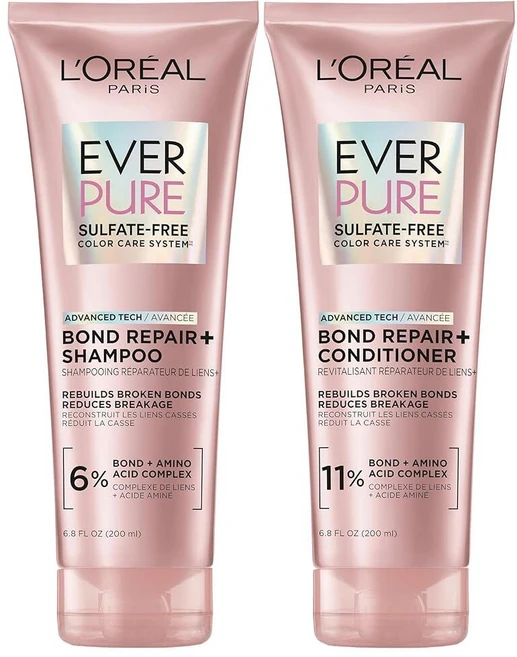 로레알 에버퓨어 본드리페어 샴푸 컨디셔너 세트 200mL, 로레알 에버퓨어 본드리페어 샴푸 컨디셔너 세트 200m - 쿠팡