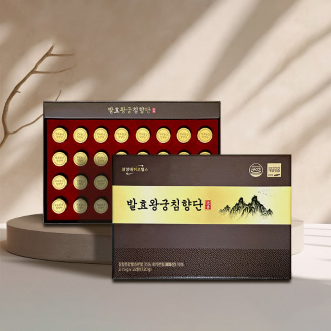 정품 발효침향환 고함량침향35% 녹용홍삼 부모님선물 발효왕궁침향단32환, 120g, 1박스