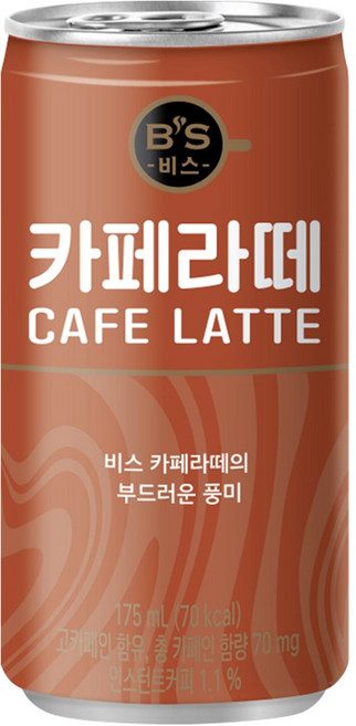 B'S 비스 카페라떼, 90개, 175ml