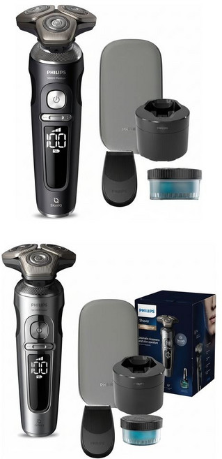 필립스 SkinIQ 9000 프레스티지 시리즈 전기면도기, SP9841/32, 브라이트크롬