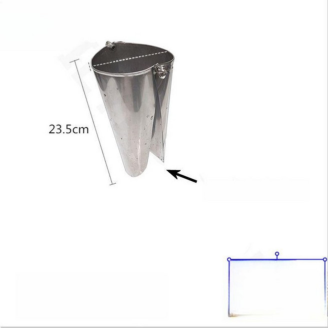 음식 소분깔대기 높이 거치대 브리킷 브래킷 극소형 포장 식당 스텐깔대기, 1개, 대형 오리주둥이형 받침대 없음