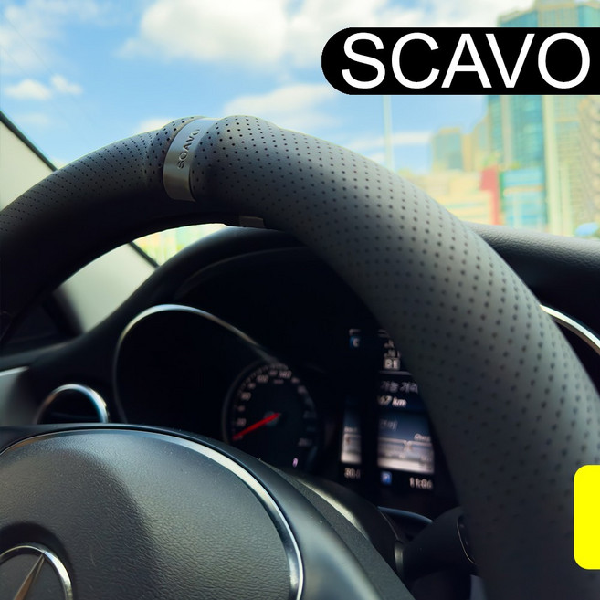 SCAVO 나파&이태리천연가죽 그랑콜레오스 카니발 스포티지 싼타페 레이 셀토스 K5 쏘렌토 캐스퍼 투싼 포터2 코나 펠리세이드 EV6 봉고3 쏘나타 아반떼 자동차 특허 핸들커버, D컷, 1 블랙, 매트 블랙