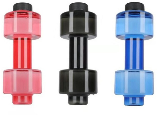 덤벨 물병 헬스장 피티 텀블러 주전자 아령 피트니스 대용량 근력운동, 04. 500ml 핑크 뜨거운 물 X