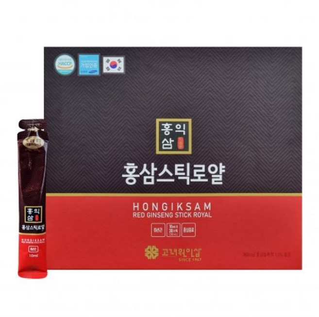 홍익삼 홍삼스틱 로얄 30포 고려원인삼, 1