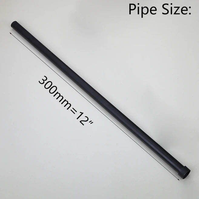 Torayvino 샤워 익스텐션 튜브 바 긴 파이프 높이 추가 야외 골동품 황동 G3/4 12 인치, 07 검정색