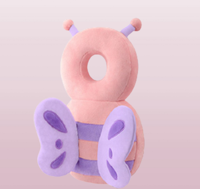 꿀벌머리쿵 신생아머리쿵 200일아기선물 갓난아기 보호대, 나비, 1개