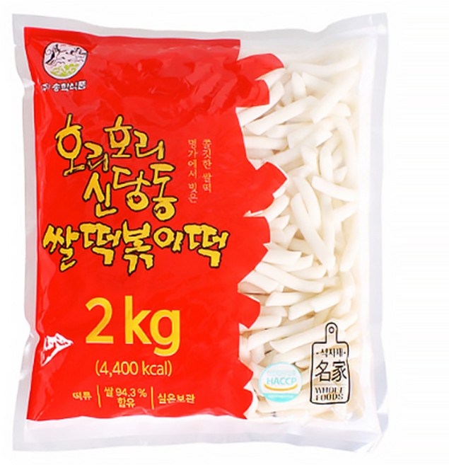 송학 호리호리 신당동 쌀떡볶이, 2kg, 3개