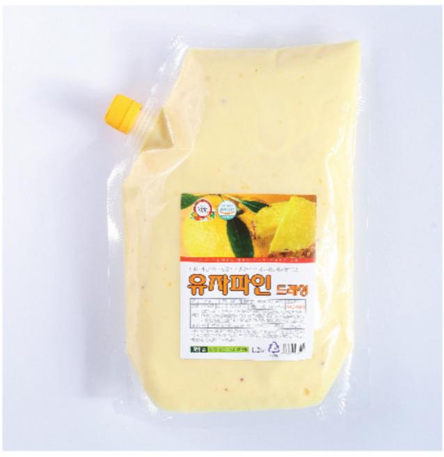 파인애플마요 유자마요 드레싱, 1팩, 1.2kg