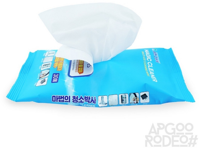 초극세사 청소 기름때 제거 티슈 30매 인덕션청소