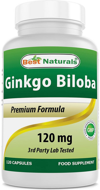 베스트 내추럴 징코 빌로바 120 mg 120 캡슐, 120정, 1개