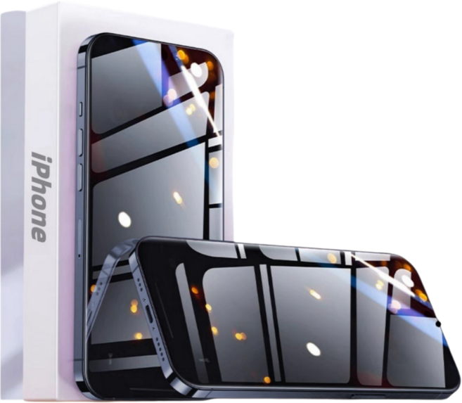 Rabbit Technolog 適用iPhone保護貼 360度防窺滿版全覆蓋保護貼, 360度藍光防窺, 1個
