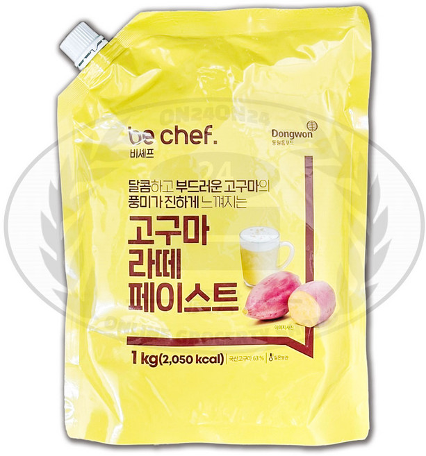 동원홈푸드 비셰프 고구마 라떼 페이스트 (1kg ) 카페 마끼아또, 1kg, 10개, 1개입