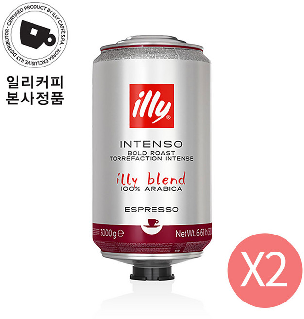 일리 다크 원두 홀빈 3kg ICS 1박스 2개 일리원두커피, 홀빈(분쇄안함)