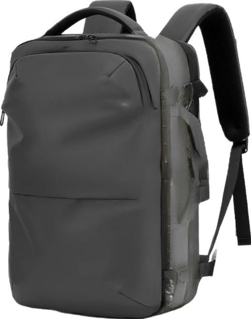 airbag 真空壓縮後背包 筆電後背包 登機包 深灰 含電泵