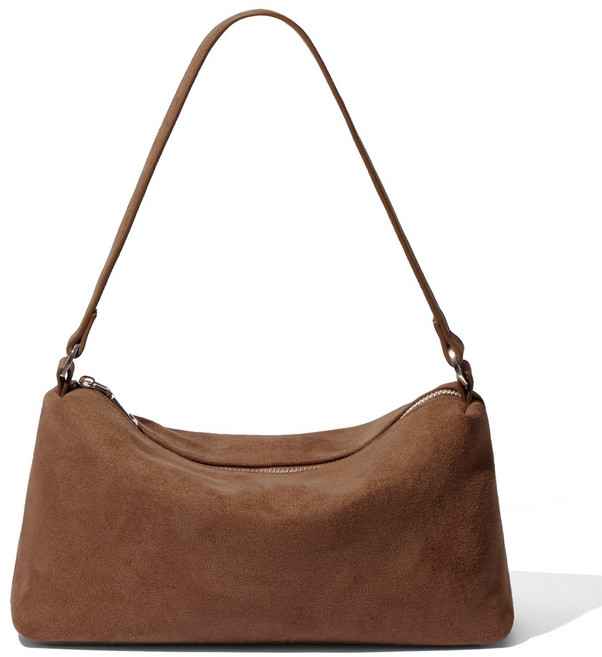 스웨이드 가벼운 호보백 오브 여성 세무 숄더백