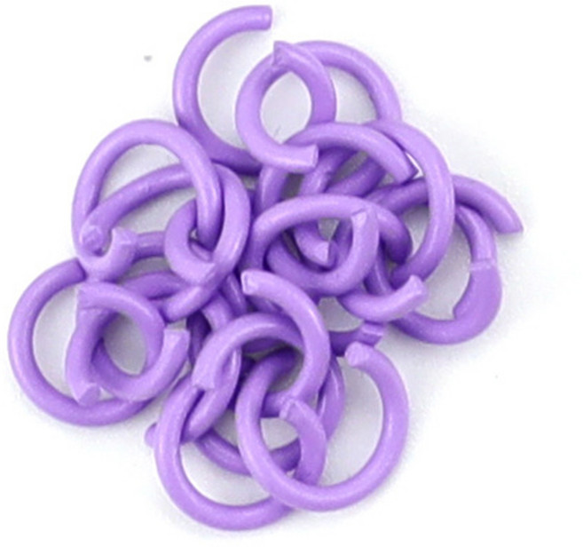 미니컬러o링 8mm 철제 금속 연결고리 개고리 열쇠 키링 키홀더 연결 만들기 체인 부자재 비즈 재료 칼라, 퍼플