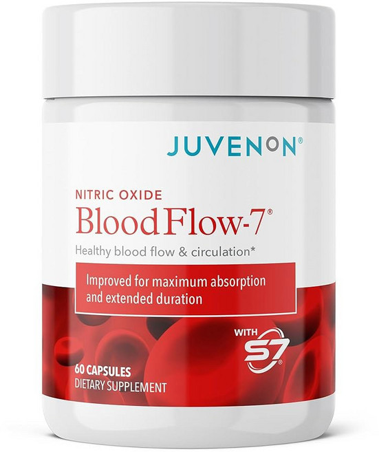 후베논 혈류-7 산화질소 보충제 - 니트로시진 + S7 이 함유된 천연 부스터 혈류 및 순환, 1-Pack, 1개