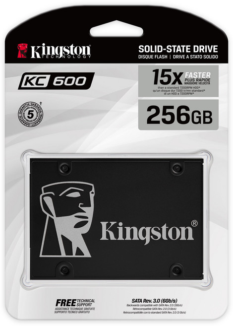 Kingston KC600 256GB 固態硬碟