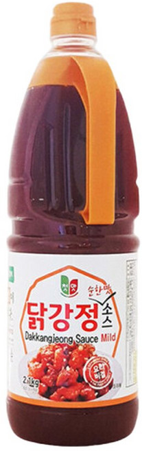 첫맛 닭강정 순한맛소스 2.1kg 치킨 자메이카통다리 청우, 1개