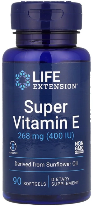 라이프 익스텐션 수퍼 비타민E 400IU 소프트겔 90정 Life Extension Super Vitamin E 400 IU 90 Softgel, 1개 - 쿠팡