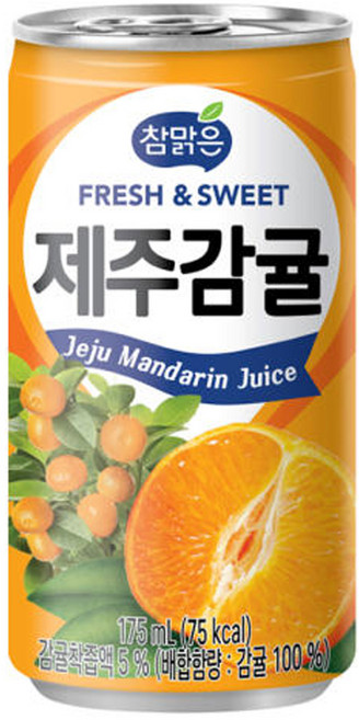 참맑은 제주감귤, 60개, 175ml