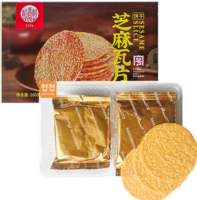천천중국식품 도향촌 전통 참깨전병과자, 1개, 160g