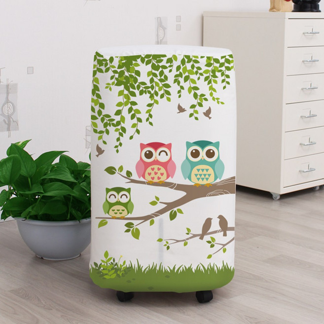 다샵 3중직 스판 제습기커버, 행복부엉이