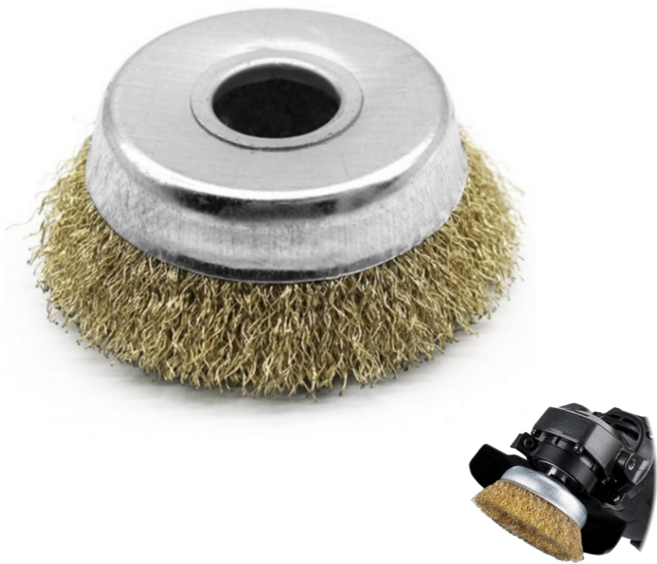 HBN 4인치 그라인더 철브러쉬 녹제거 컵브러쉬 브러쉬날, 1개