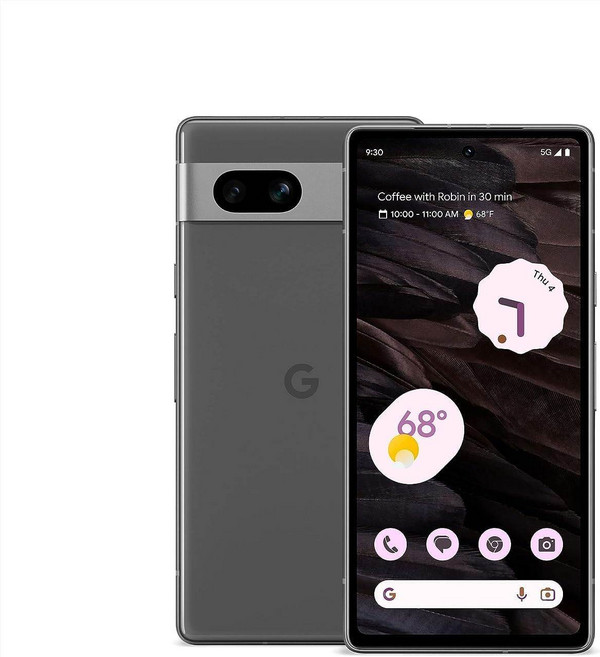 Google Pixel 7a - 새상품 미국판 언락 공기계 자급제폰, 128GB, Charcoal