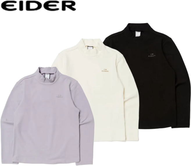 [백화점발송]아이더 여성 기모 티셔츠 따뜻한 겨울 캠핑 등산 가볍고 따스한 터틀넥 티셔츠