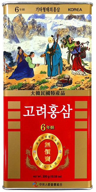 청명 홍삼 6년근 대편 / 국내산 (300g), 300g