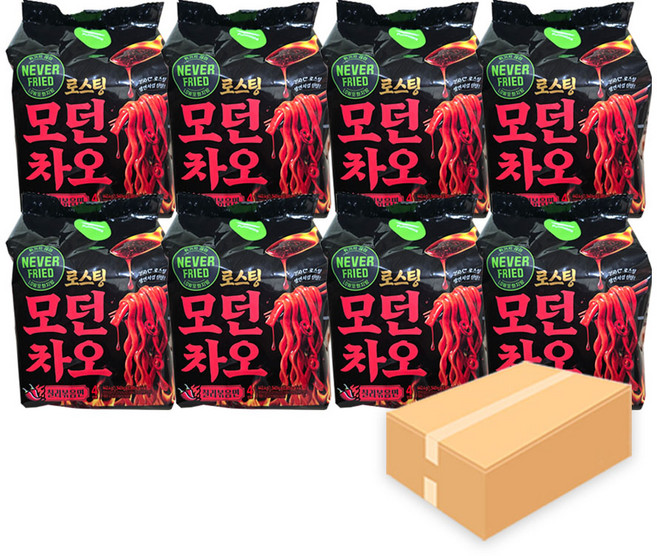 풀무원 로스팅 모던차오 칠리볶음면 442.4g, 8개