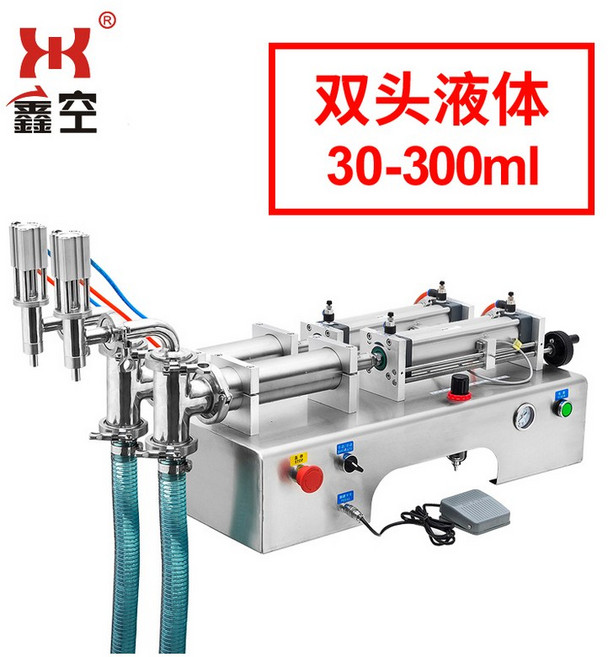 자동 액체 저점도 정량 액상충진기 고점도 흡입식 파이프 100~1000ml 소분기, P. 이중 헤드 액체 30300, 1개
