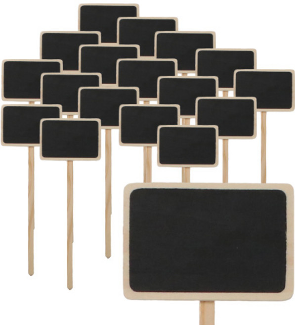 로맨틱노벰버 식물이름표 화분픽, 화분이름표 화분픽 베이직 보드(소) 18개입