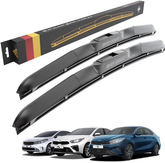 1+1 기아 K3 올뉴 더뉴 GT 구형 전차종 와이퍼 호환 순정형 하이브리드 와이퍼블레이드, SW-더뉴/K3/쿱/유로(12-18)650+350