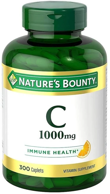 네이처 u2019의 바운티 C 1000mg 면역 지원 보충제 강력한 제 1팩 100캡슐, 1개, 300정 - 쿠팡