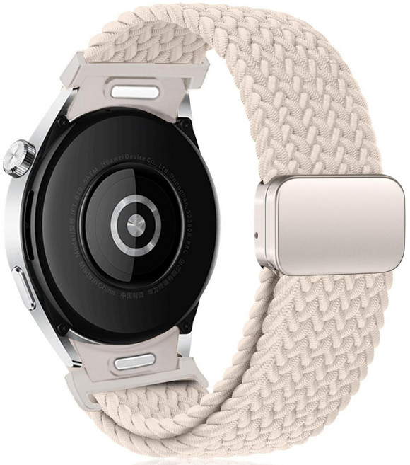 Fegwilde 갤럭시워치 호환 마그네틱 브레이드 스포츠 루프 스트랩 20mm 워치7/6/6클래식/5/5골프/4/4클래식 40mm 44mm 45mm 43mm 47mm 42mm 46, 별빛