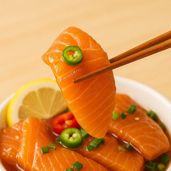 감칠맛 좋은 밥도둑 연어장, 300g, 1개